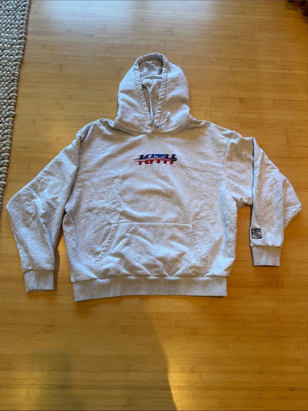 Kith New York Rangers Heather Gray Hoodie